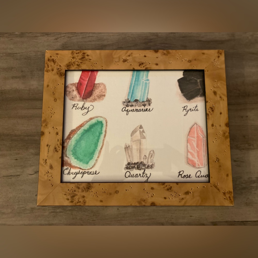 Crystals Framed Artwork